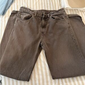 Low rise straight leg jeans